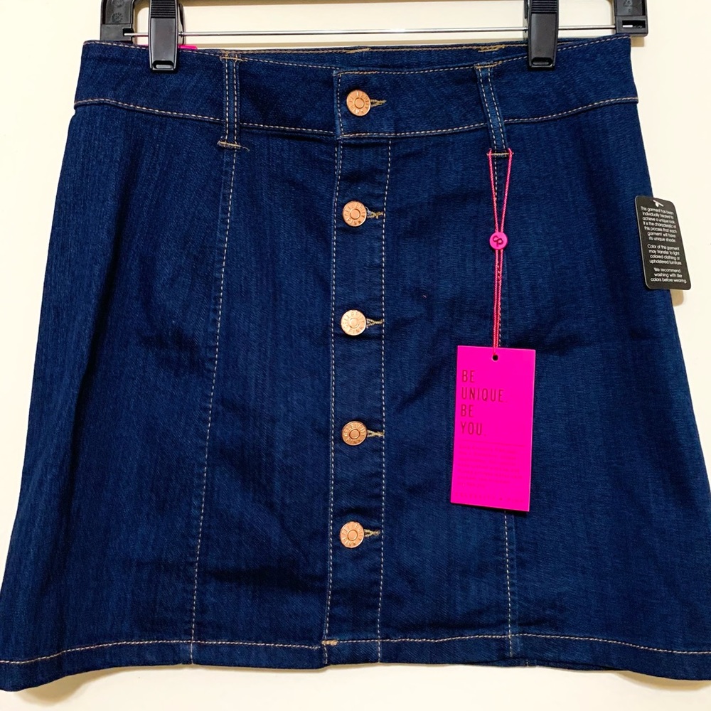 Mini Dark Jean Skirt